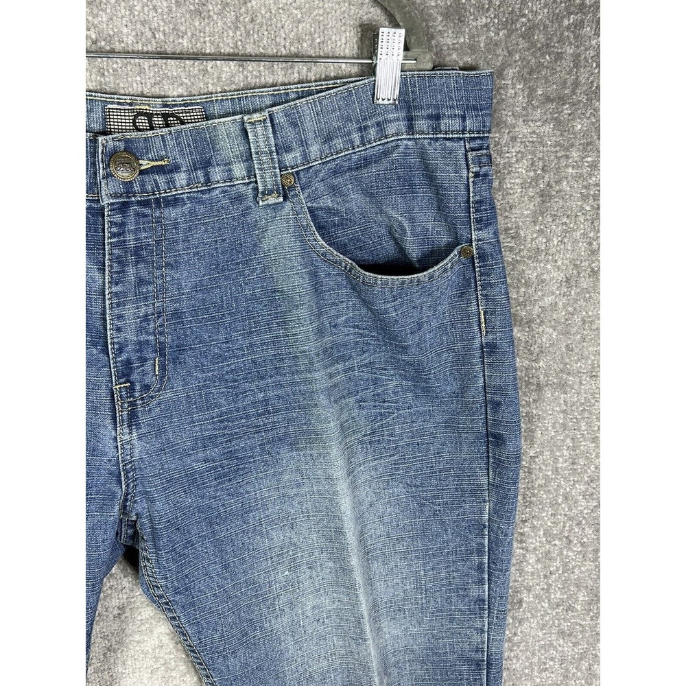River Rock Jeans Mens Size 40x32 Blue Denim Straight Leg 5-Pocket Cotton/Poly - Picture 6 of 13